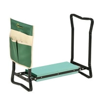Garden Kneeler Seat Stool - Folding Bench with Tool Pouch - Multifunctional Kneeling Pad for Gardening - Portable & Durable Design