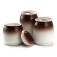 thumbnail image 1 of Elama EL-TOASTEDCOCONUT-3 Ceramic Kitchen Canister Collection in Toasted Coconut - 3 Piece, 1 of 1