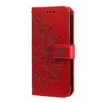 thumbnail image 4 of For Honor 400 Case Floral Pattern PU Leather Wallet Stand Phone Cover - Green, 4 of 5
