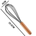 thumbnail image 2 of Fouet de Cuisson en Fil de Silicone de Qualité Supérieure, Outils de Cuisson Colorés en Acier Inoxydable Batteur à Œufs en Silicone Batteur à Œufs 10 Pouces, 2 of 5