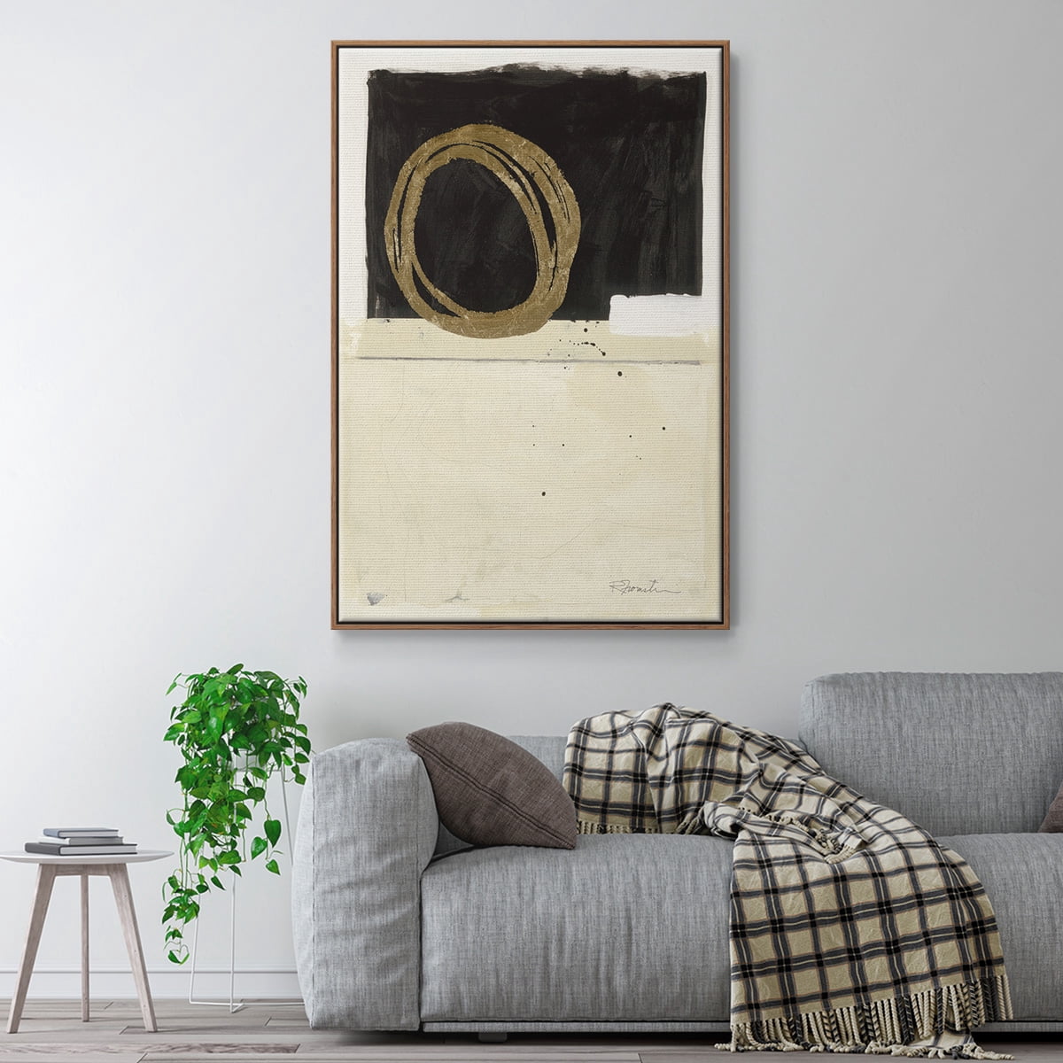 Standing Strong III Framed Premium Gallery Wrapped Canvas - Ready to Hang - 25 x 37 - Walnut Floating Frame