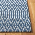 thumbnail image 3 of SAFAVIEH Martha Stewart Cotton Geometric Area Rug, Blue/Grey, 6'7" x 9', 3 of 7