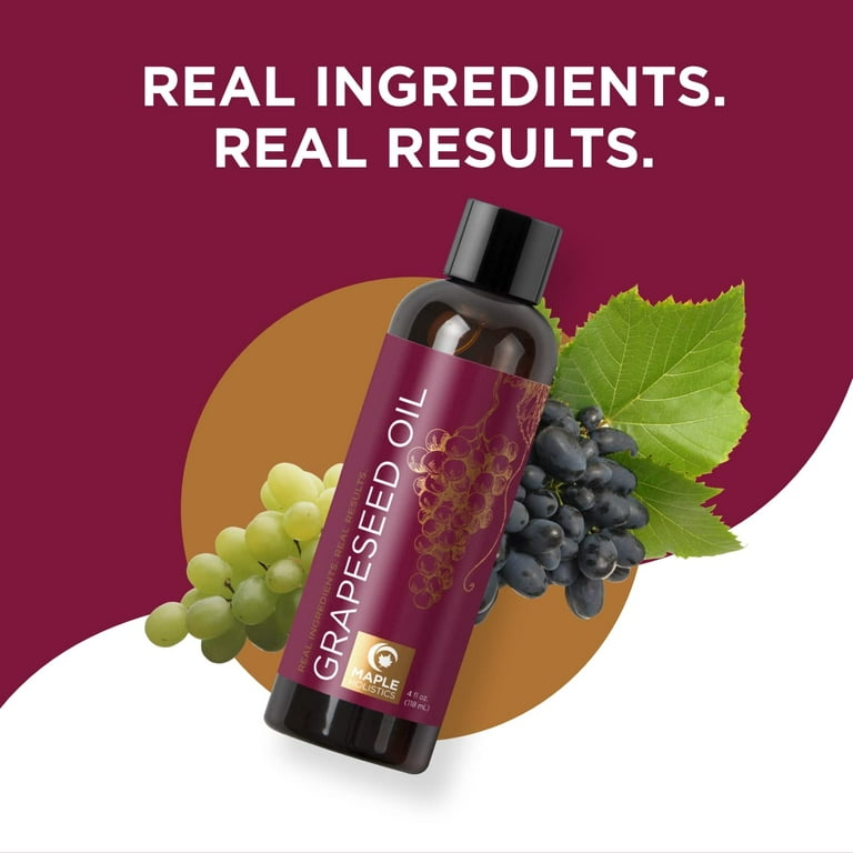 Maple Holistics Pure Grapeseed Oil - Skin, Hair & Scalp