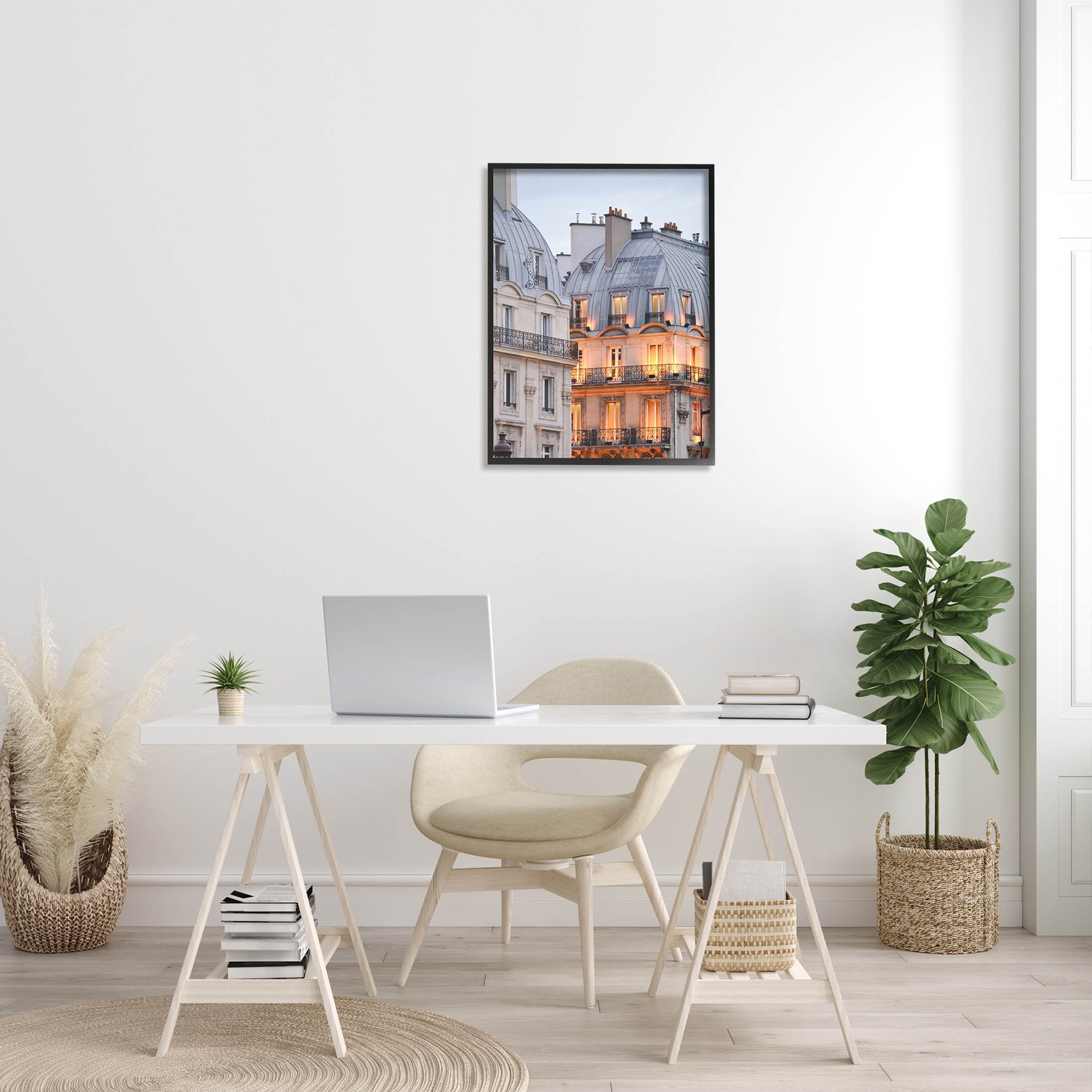 European Architecture Cityscape Town & City Photograph Black Framed Art Print Wall Art