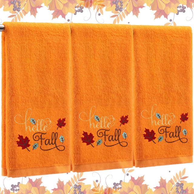 Toallas de baño Fanfanwin Fall, 35 x 75 cm, 100% algodón, 3 unidades