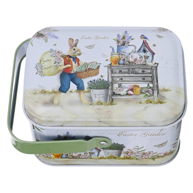 Accessory Airtight Storage Easter Eggs Tinplate Case Metal Tin Cans Candy Box