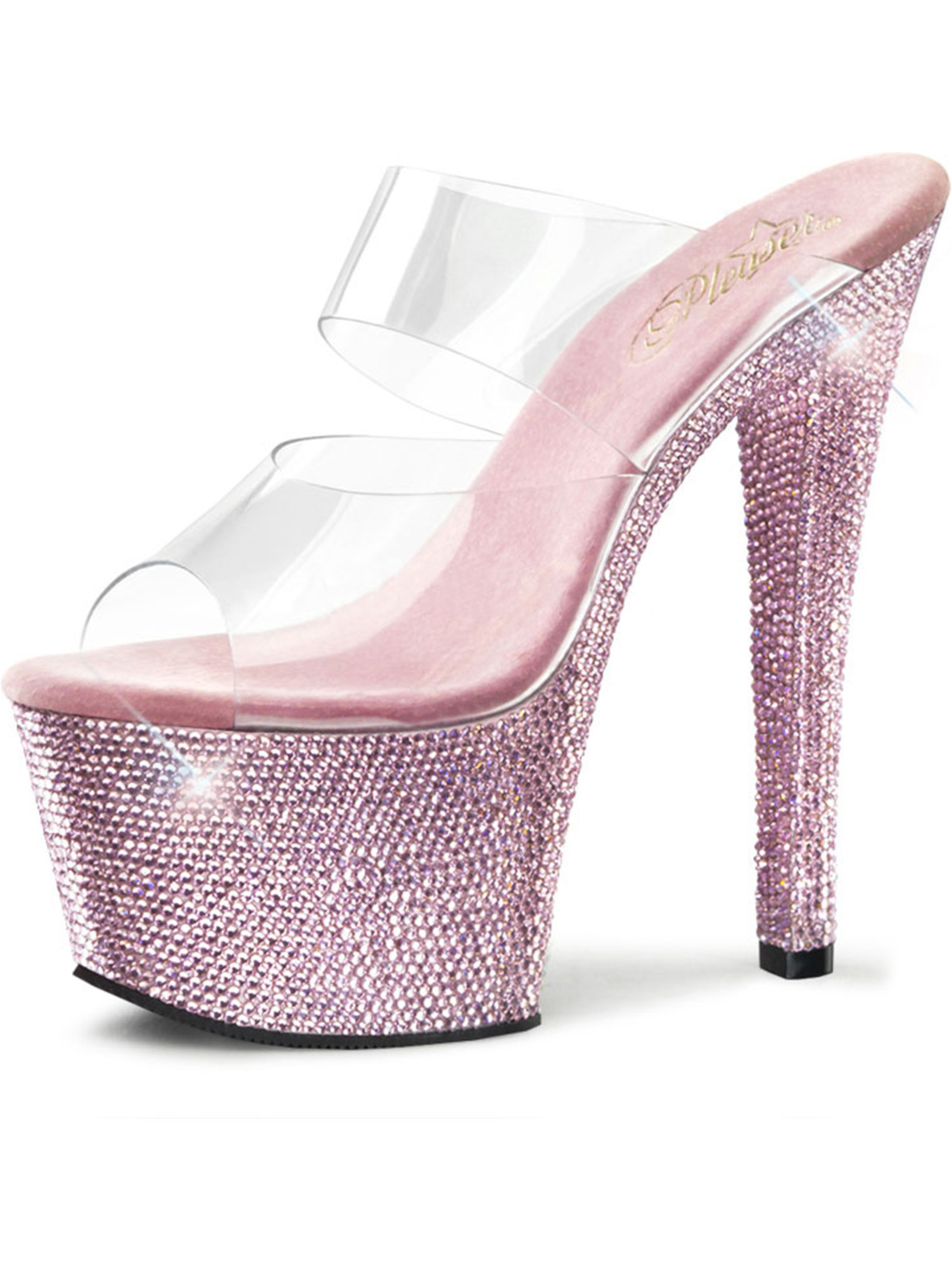 pale pink high heels