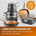 thumbnail image 4 of Gotham Steel Pots and Pans 10 Piece Cookware Set with Nonstick Ceramic Coating by Chef Daniel Green – Graphite, Fry, Stock Steamer Insert, 4 of 6