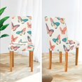thumbnail image 3 of Yayeee 4 Pack Dining Chair Covers Stretch Parson Chairs Slipcovers Seat Protector, Colorful Butterflies, 3 of 6