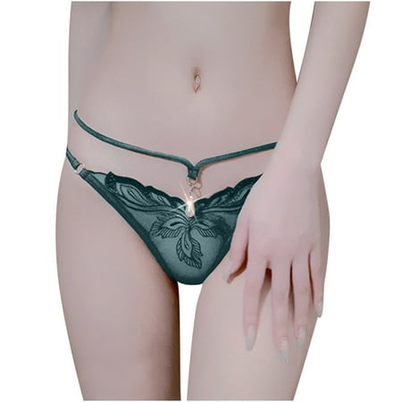 

AnuirheiH Sexy Lace Women Solid Comfort Underwear Skin Friendly Briefs Panty Intimates Thong Sale Clearance