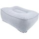 thumbnail image 1 of Cojín para reposapiés - Almohada suave flocada inflable Viajes Vuelos Almohada de relajación con bomba de aire (gris + azul), 1 of 2