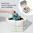 thumbnail image 4 of PhooArto Small Jewellery Box, Sea Turtle Bubble Pattern Portable Travel Mini Jewelry Case for Women Leather Ring Organizer, 4 of 5