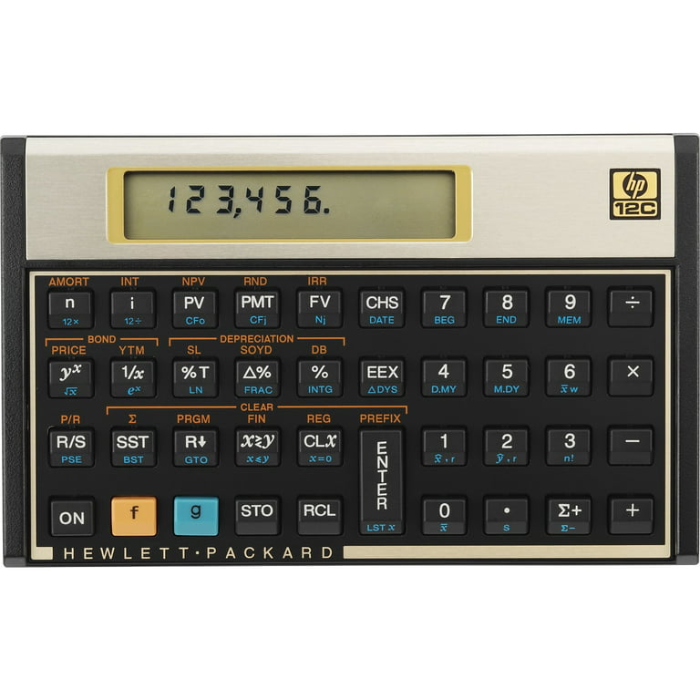 HP 12C Financial Calculator 10-Digit LCD
