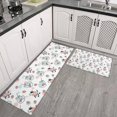 thumbnail image 2 of White Cow Milk Jar Pattern Kitchen Rugs Sets Of 2,Anti Fatigue Kitchen Mat Rugs Non Slip Washable,Decorative Kitchen Floor Mats for Kitchen,Sink,Laundry,17"x30"+17"x47", 2 of 7