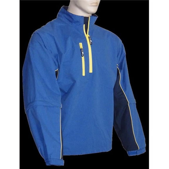 Weather Apparel 58022-055-XL Microfiber Mens Windshirt, Extra Large - Royal, True Navy & Yellow