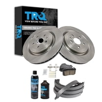 TRQ Rear Brake Pad & Rotor Kit BKA42455 Fits Select 2010-2015 Chevrolet Camaro , 2009-2014 Cadillac CTS