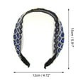 thumbnail image 4 of Unique Bargains 1 Pc Simple Retro Headband 5.91"x4.72" Blue, 4 of 6