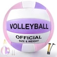 thumbnail image 1 of Sawowkuya para voleibol, color rosa y morado, oficial, talla 5, con zapato, 1 of 7