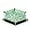 Green Mandala, variant on EliteGadget Desk Organizer for Table, Night Stand, Desk, Workplace - PU Leather Hexagon Shaped Organizer Store Keys, Money, Pens, Glasses, Jewelries, and Accessories (Black, 6.5 Inch)