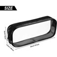 thumbnail image 2 of 4 Pack Clear Pencil Case,Transparent Pencil Case, Clear Pencil Case for Exams, Waterproof Zippered Storage Pouch,Travel Luggage Pouch, Make up Cosmetic Bag (Black), 2 of 7