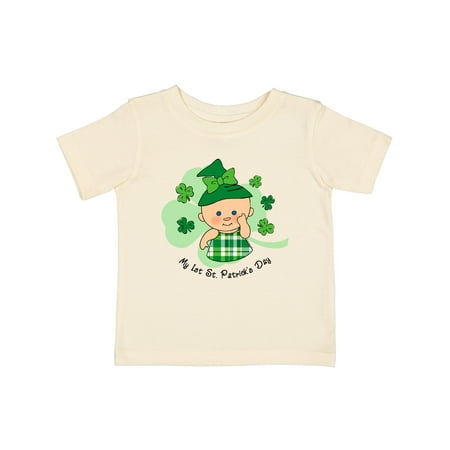 

Inktastic Plaid Girl 1st St. Pat s Gift Baby Girl T-Shirt