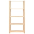 thumbnail image 2 of vidaXL 5-Tier Storage Rack 80x38x170 cm Solid Pinewood 250 kg, 2 of 5