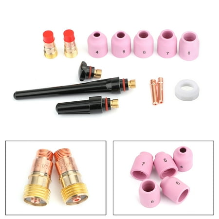 

Bailey 13pcs TIG Welding Torch 17/18/26 Stubby Gas Lens Kit 1/16 -3/32
