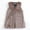 Khaki, variant on Women's Mid-Length Faux Fur Vest with V-Neck and Sleeveless Design for Warm Layering and Party or Casual Occasions