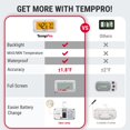 thumbnail image 2 of Termómetro para Refrigerador TempPro Paquete de 3 Resistente al Agua con Pantalla LCD, 2 of 9