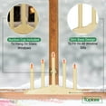 thumbnail image 4 of Tupkee Christmas Candolier Window Candles  with Flickering Bulbs  5-Lights Indoor -Flameless Electric Window Candles Candelabra, 4 of 7