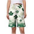 thumbnail image 2 of LEBONYARD Womens Summer Shorts Plus Size,Women's Fashionable Printed Casual Home Shorts with Elastic Waistband Drawstring and Side Pockets for Casual Wear Multicolor S, 2 of 6