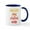 White/Navy Inside, variant on CafePress - Tan Lines And Chilled Wine - 11 oz Ceramic Mug - Novelty Coffee Tea Cup