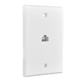 thumbnail image 2 of 8-Pack 1-Port Ethernet Wall Plate, Jack Wall Plate with RJ45 Female to Female Inline Coupler Insert, 2 of 6