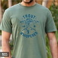 thumbnail image 5 of 'Trout Whisperer'' T-shirt - A classic design for salmon fishing enthusiasts, showcasing the skill of "whispering" to nature., 5 of 7