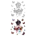 thumbnail image 3 of Adhesivos de pared Butterfly Girl Coloridos PVC 30x60 cm, 3 of 4