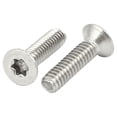 thumbnail image 2 of Unique Bargains M2x8mm 304 Acier Inoxydable Tête Plate Torx Type d'Entraînement Vis Argent Ton 100pcs, 2 of 3