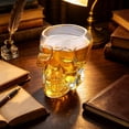 thumbnail image 5 of Skull Shaped Whiskey Glasses,23.7 oz Heavy Base Skeleton Drinking Cup | Clear Round Mouth Cocktail Glasses for Halloween Decor,Gifts for Cocktail Lovers, 5 of 6