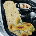 thumbnail image 2 of Xixirimido Sunflower Music Notes Print Car Seat Towel Covers Athletic Running Towel Sweat Car Front Seat Protector Non Slip Cover for Outdoor Sport Activities Washable, 2 of 8
