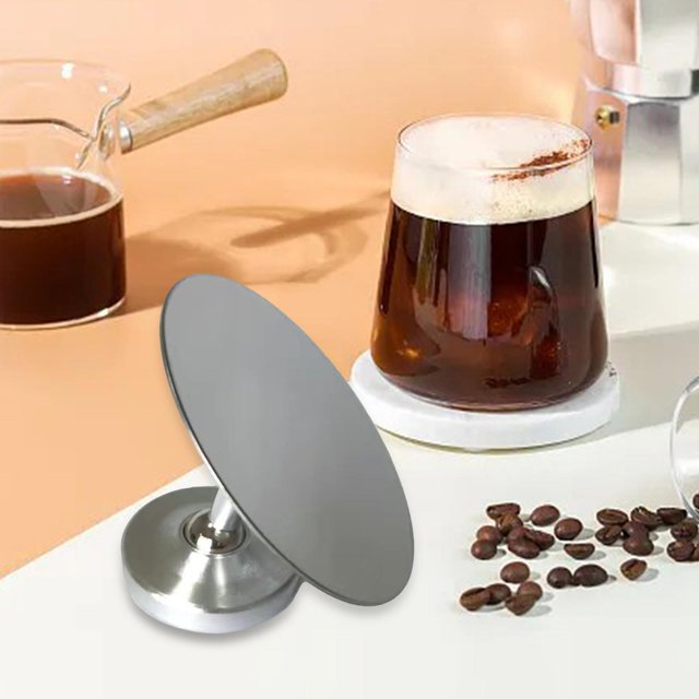 Máquina herramienta de café de observación de extracción de café con lente Espresso para Base plateada