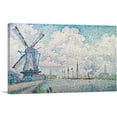 thumbnail image 1 of ARTCANVAS Canal of Overschie 1906 Canvas Art Print by Paul Signac - Size: 40" x 26" (1.50" Deep), 1 of 9