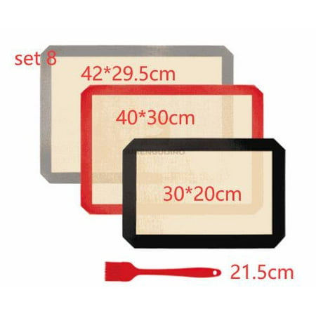 

Livesture Macaron silicone baking mat Set8