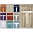 thumbnail image 2 of 3PC Set Window Dressing Kitchen Curtain Solid Lined Blackout Tiers Valance, 2 of 2