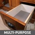 thumbnail image 6 of Drymate XL Under Sink Mat, Waterproof Cabinet Protection Mats for Kitchen & Bathroom, Absorbent Shelf Liners, Slip-Resistant, Non-Adhesive, Machine Washable, Durable (USA Made)(24”x59”)(Taupe), 6 of 8