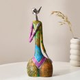 thumbnail image 1 of Estatua de figura de arte de mujer de yoga de resina colocada aleatoriamente accesorios de decoración ecológicos (C) Ehuebsd Libre de BPA, 1 of 6