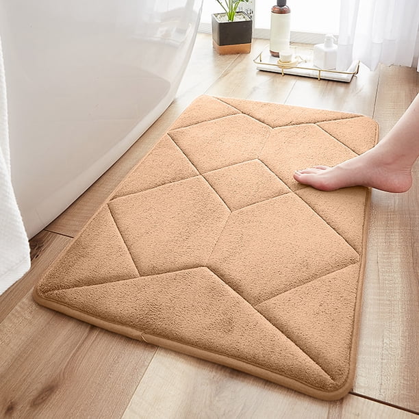 Xihbxyly Ofertas Relampago Felpudo Absorbente de Agua para Baño, Cómodo Lavado a Máquina, Tejido Ligero, Rápida Absorción de Agua, Alfombrilla Antideslizante para El Suelo