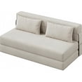 thumbnail image 1 of QinaQin Sofá cama seccional plegable sin ensamblaje, diseño moderno en forma L con 4 paneles abatibles, ideal para sala pequeña, departamento u oficina, 1 of 8