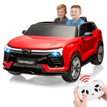 Eastvita 24V 2-Seater Chevrolet Blazer Licensed Ride-On SUV, Remote, 2 Motors, LED, Music, Double Doors