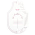 thumbnail image 1 of Shisuyan Gauge Sewing Proofing Curve Ruler Plastic Pink 1Pcs 7.9X5.3X0.04In, 1 of 9