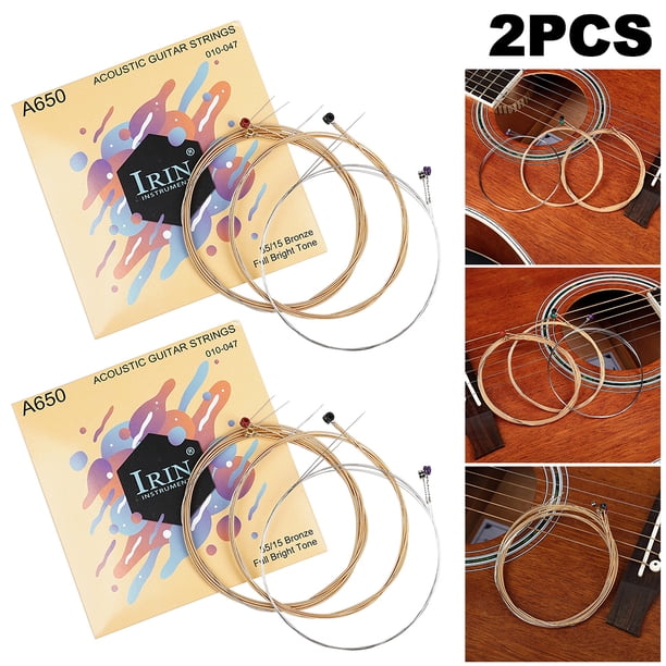 Cuerdas guitarra 1-6 reemplazo alambre acero inoxidable bronce fosforado