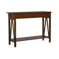Linon Titian 42" Wide 2Drawer Compact Console Table, Antique Tobacco